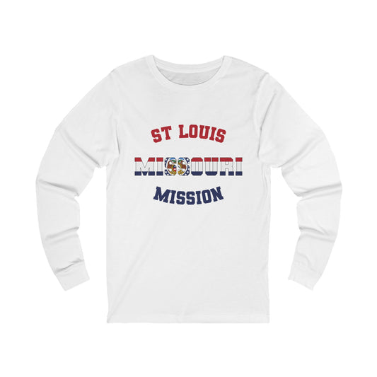 Missouri St Louis English - Unisex Long Sleeve Cotton Jersey