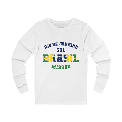 Brazil Rio de Janeiro South Portuguese - Unisex Long Sleeve Cotton Jersey