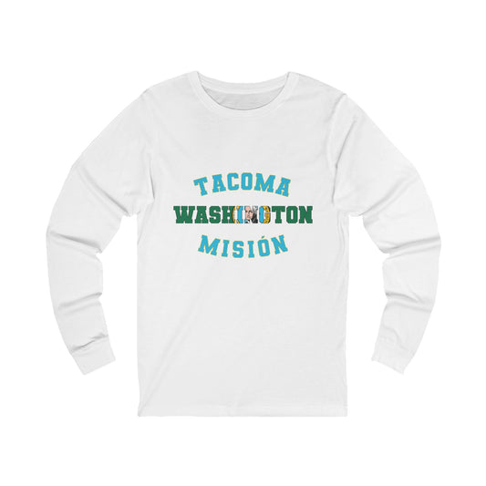 Washington Tacoma Spanish - Unisex Long Sleeve Cotton Jersey