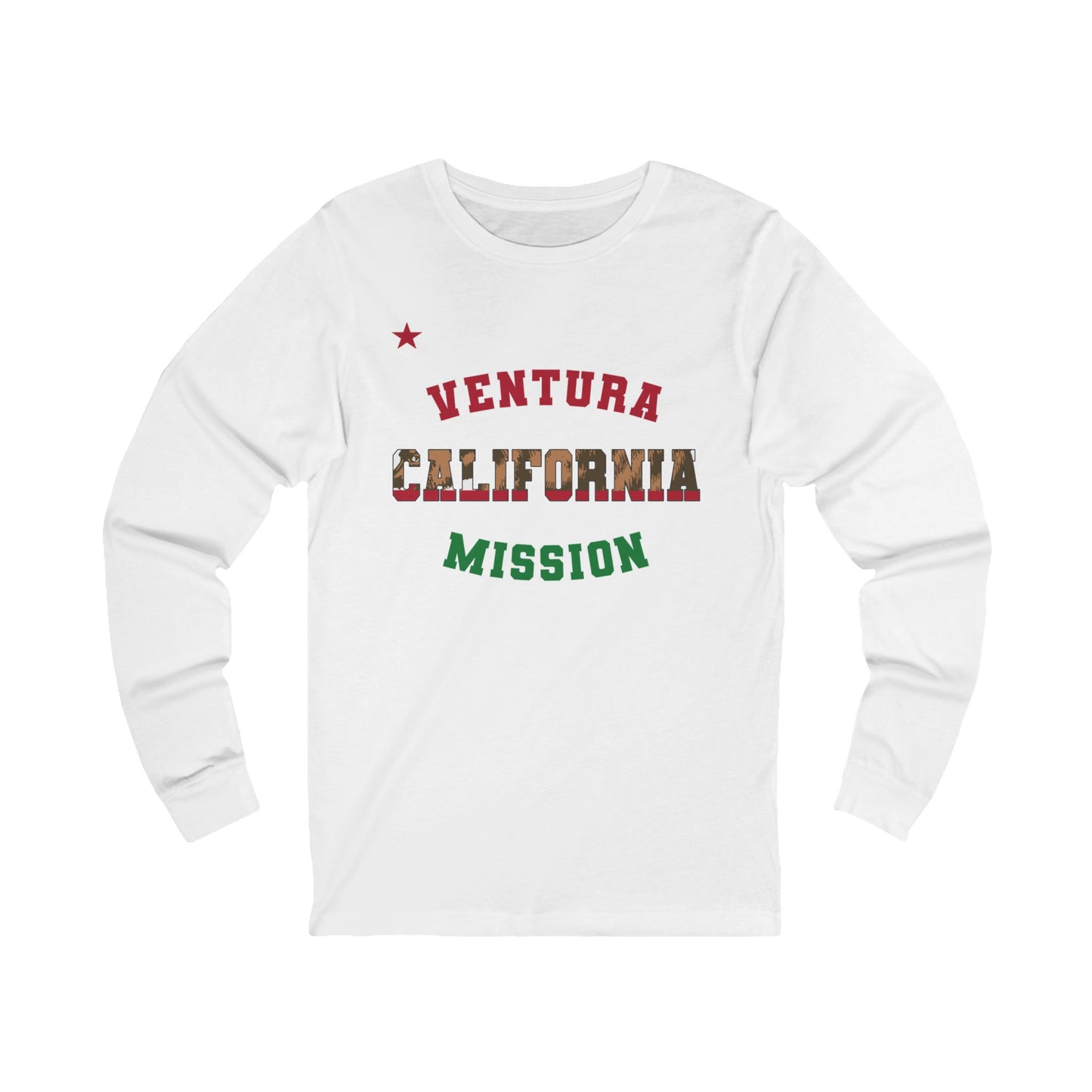 California Ventura English - Unisex Long Sleeve Cotton Jersey