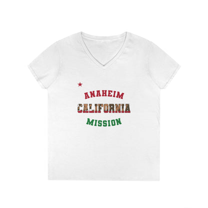 California Anaheim English - Ladies' V-Neck T-Shirt