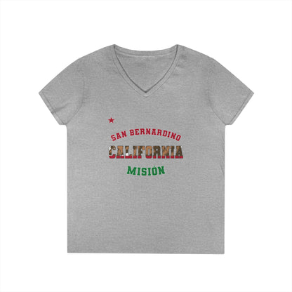 California San Bernadino Spanish - Ladies' V-Neck T-Shirt
