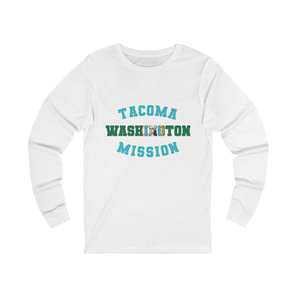 Washington Tacoma English - Unisex Long Sleeve Cotton Jersey