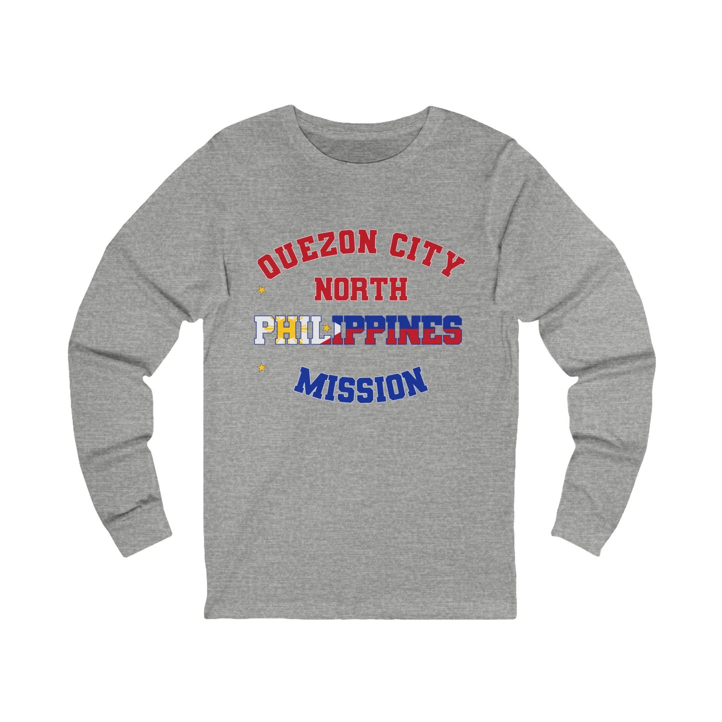 Philippines Quezon City North English - Unisex Long Sleeve Cotton Jersey