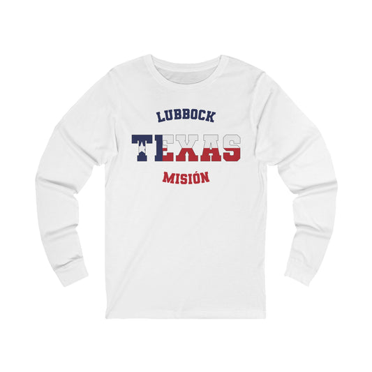 Texas Lubbock Spanish - Unisex Long Sleeve Cotton Jersey