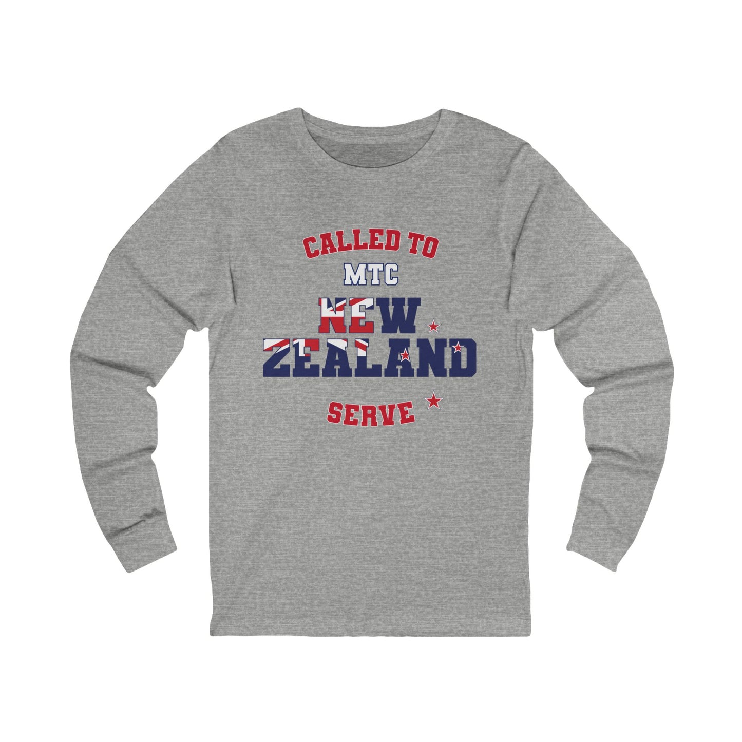 New Zealand MTC English - Unisex Long Sleeve Cotton Jersey