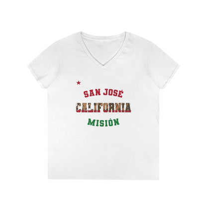 California San Jose Spanish - Ladies' V-Neck T-Shirt