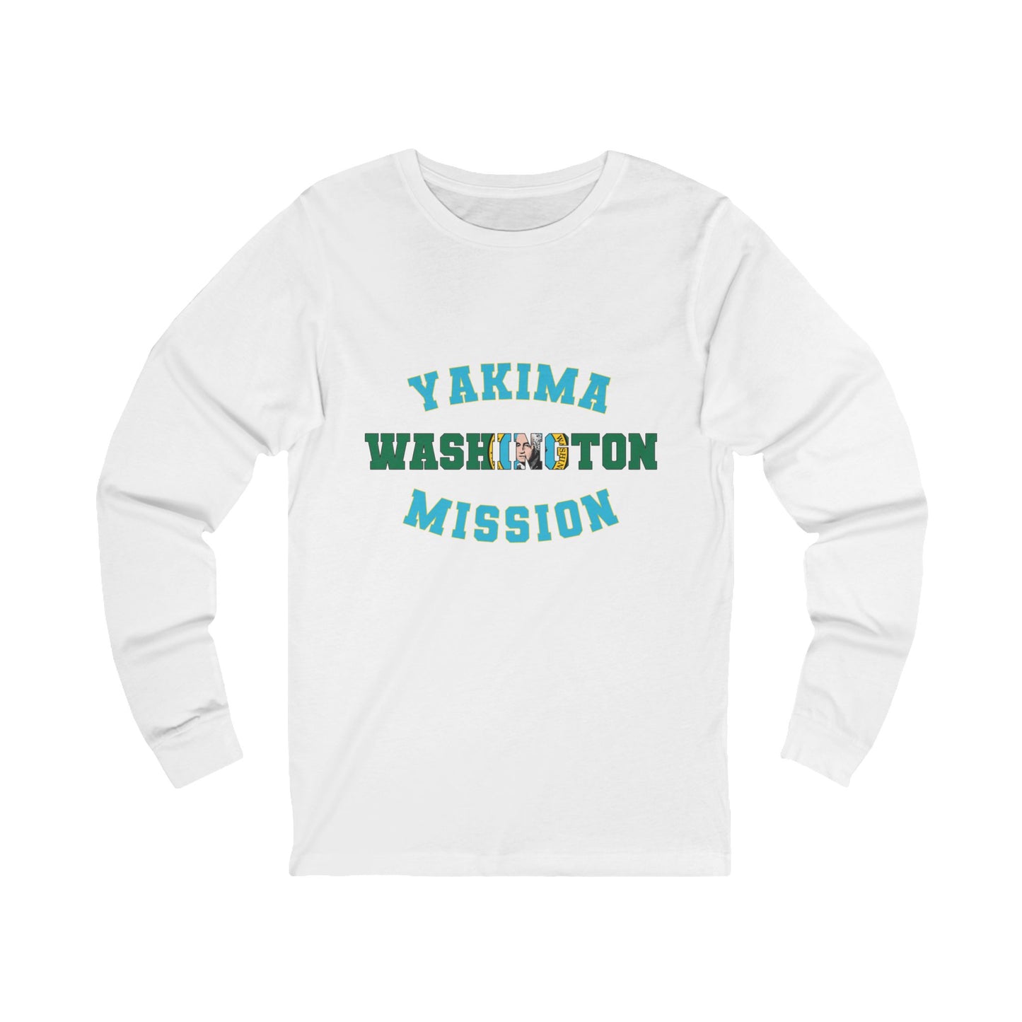 Washington Yakima English - Unisex Long Sleeve Cotton Jersey