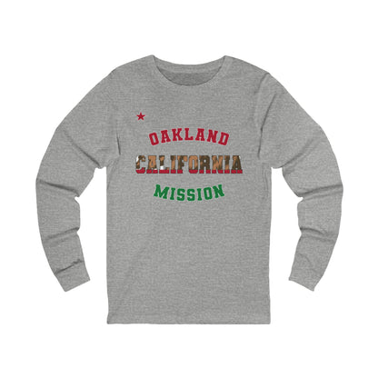California Oakland English - Unisex Long Sleeve Cotton Jersey