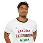 California San Jose Spanish - Unisex Cotton Ringer T-Shirt