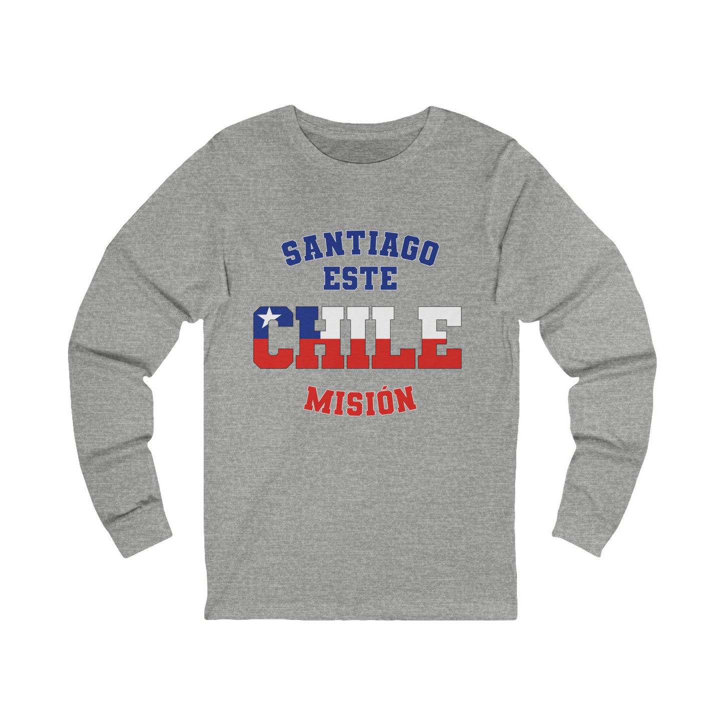 Chile Santiago East Spanish - Unisex Long Sleeve Cotton Jersey