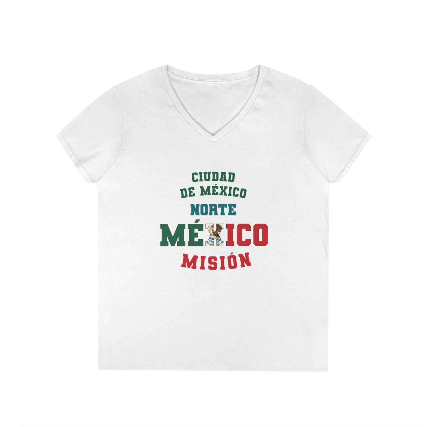 Mexico Mexico City North Spanish - Ladies' V-Neck T-Shirt