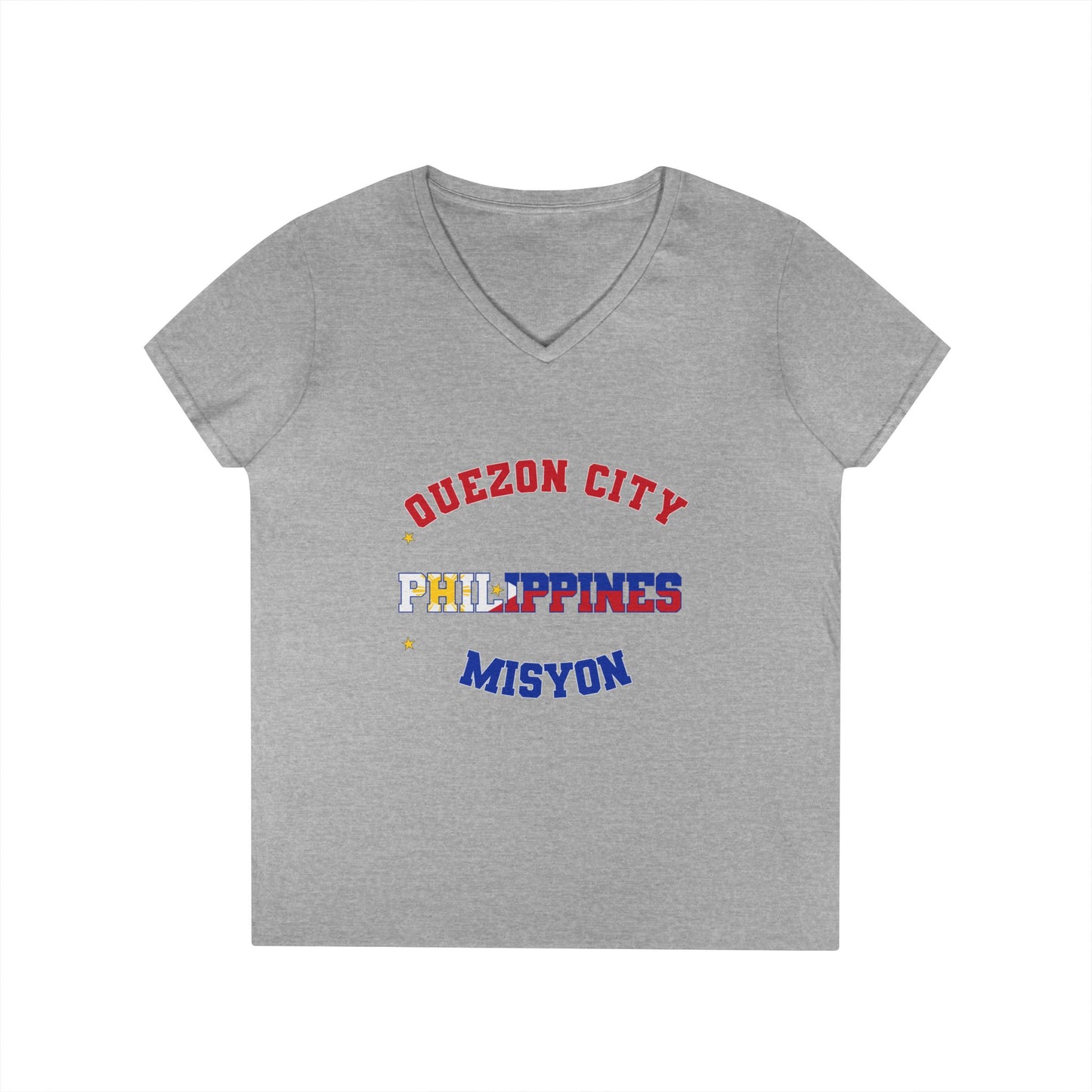Philippines Quezon City Tagalog - Ladies' V-Neck T-Shirt