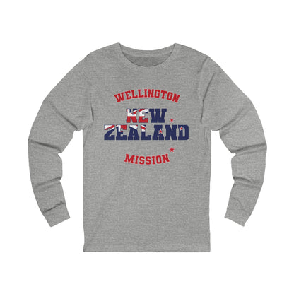 New Zealand Wellington English - Unisex Long Sleeve Cotton Jersey